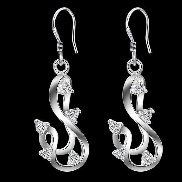 Silver Earrings LSE496