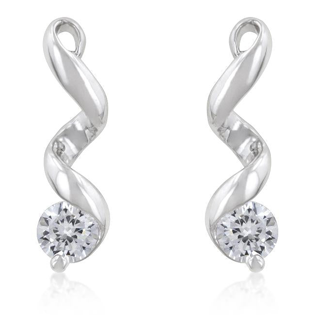 Solitaire Drop Earrings - E50011R-S01