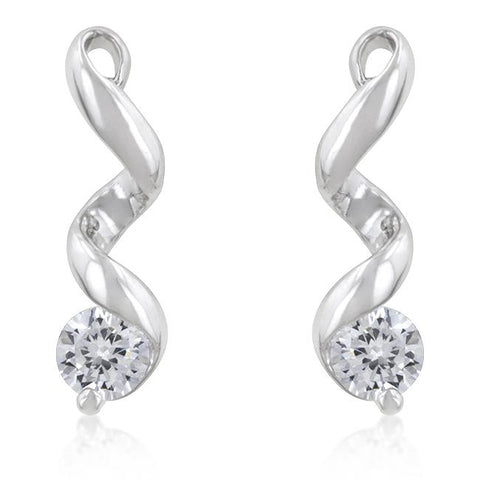 Solitaire Drop Earrings - E50011R-S01