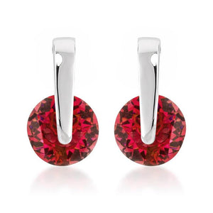 Red CZ Elegance Earrings - E50034R-S10