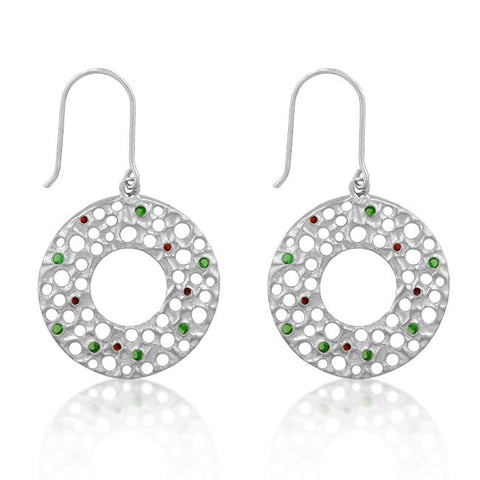 Red and Green Earrings - E50060R-V01