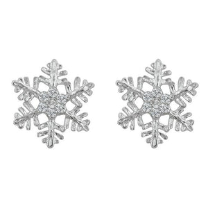 Snowflake Stud Earrings - E50112R-C01