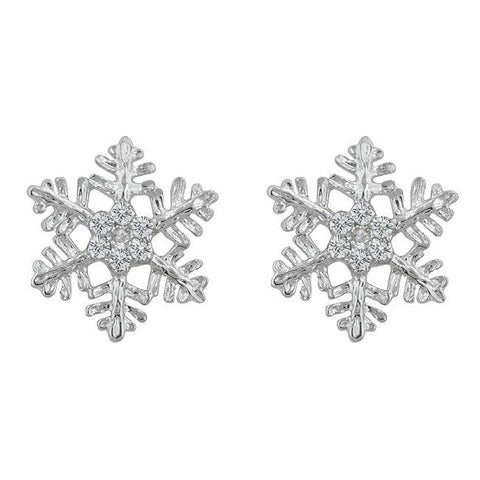 Snowflake Stud Earrings - E50112R-C01