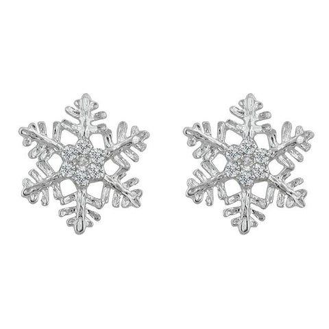 Snowflake Stud Earrings - E50112R-C01