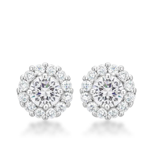 Bella Bridal Earrings in Clear - E50163R-C01