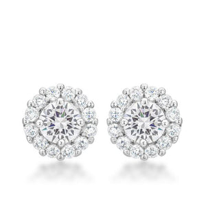 Bella Bridal Earrings in Clear - E50163R-C01