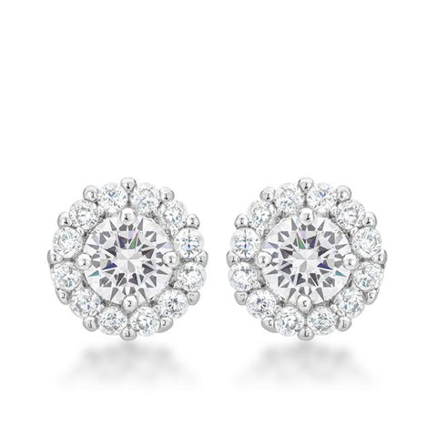 Bella Bridal Earrings in Clear - E50163R-C01