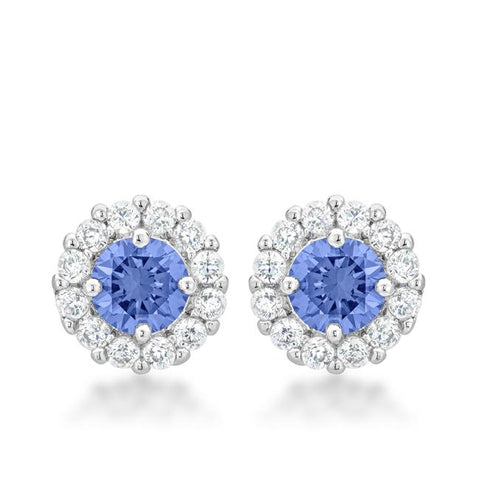 Bella Bridal Earrings in Light Purple - E50163R-C21