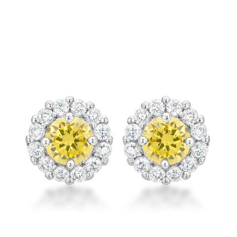 Bella Bridal Earrings in Yellow - E50163R-C60