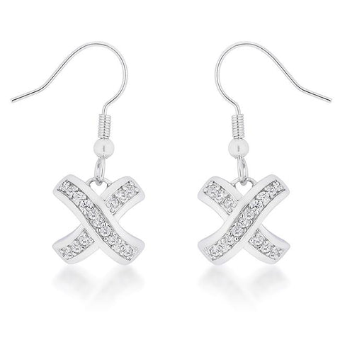 Timeless Pave Drop Earrings - E50166R-C01