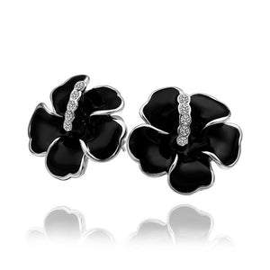 White Gold Earrings LSE514