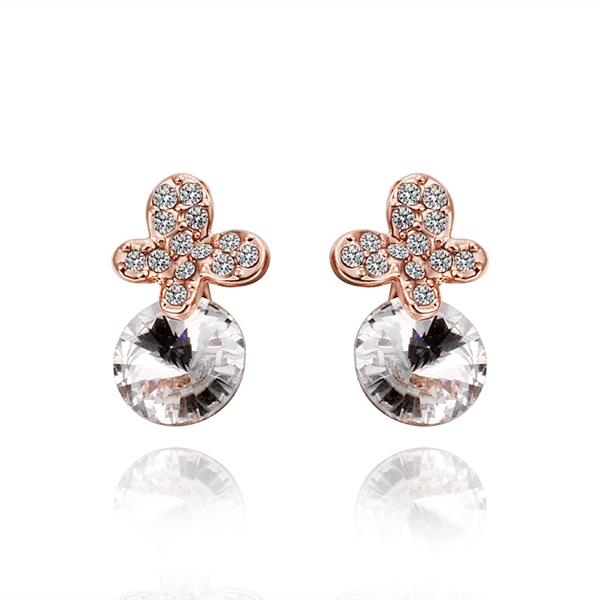 White Gold Earrings LSE534