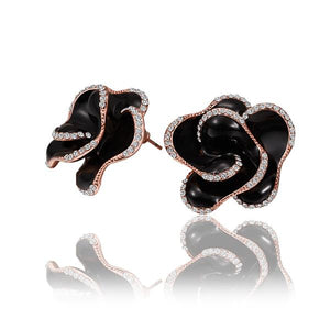 Rose Gold Earrings LSE583