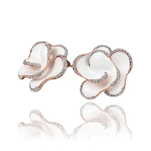 Rose Gold Earrings LSE583