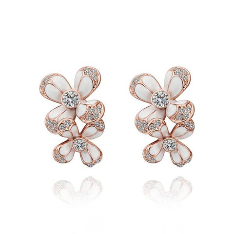 Rose Gold Earrings LSE613