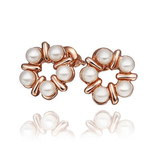 Rose Gold Earrings LSE671