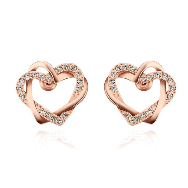 Rose Gold Earrings LSE744