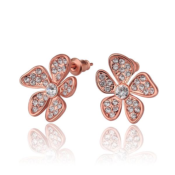 Rose Gold Earrings LSE771