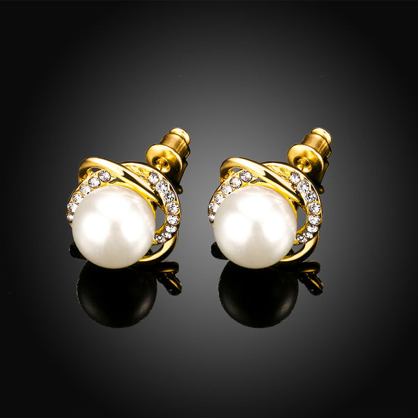 Gold Earrings LSE873