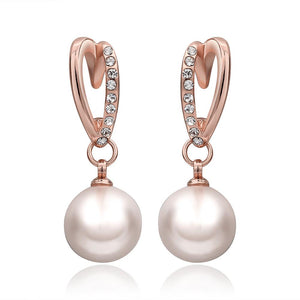 Rose Gold Earrings LSE933