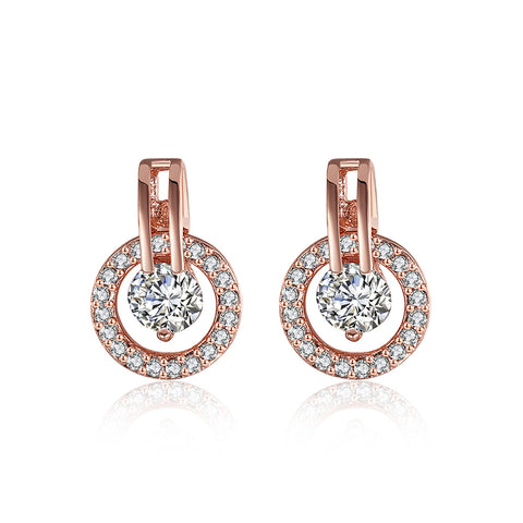 Rose Gold Earrings LSE943