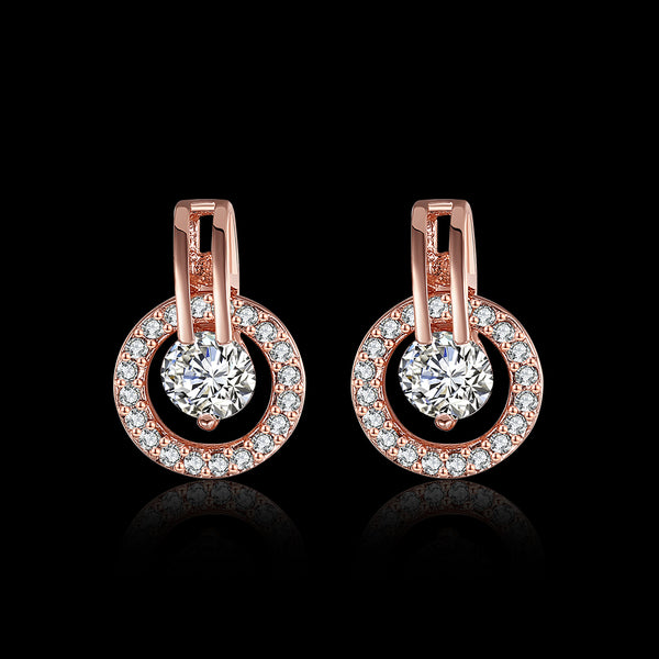 Rose Gold Earrings LSE943