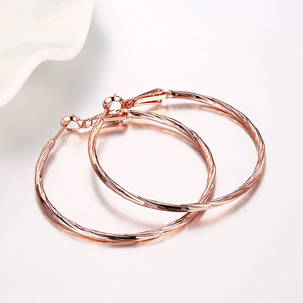 Rose Gold Earrings LSE950