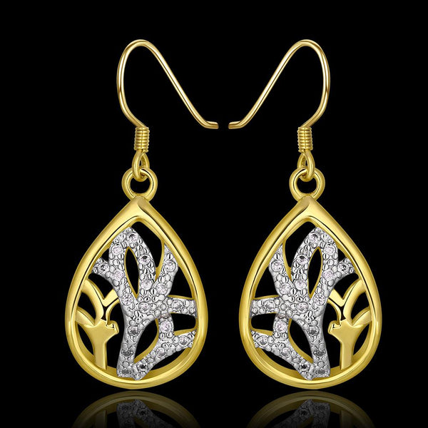 Gold Earrings LSE981