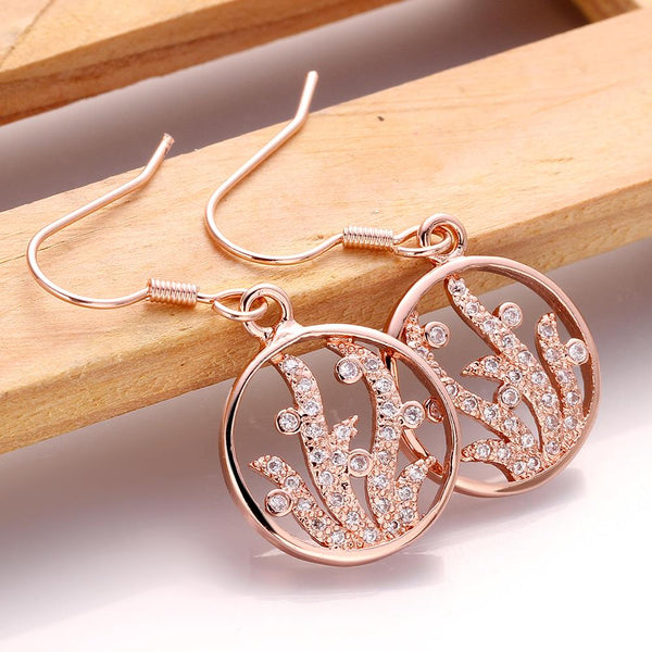 Rose Gold Earrings LSE982