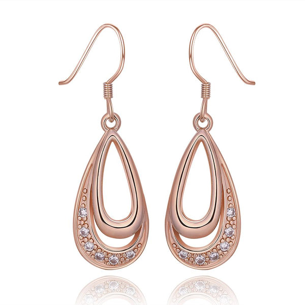 Rose Gold Earrings LSE985