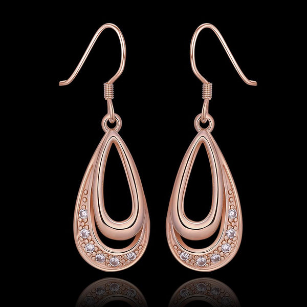 Rose Gold Earrings LSE985