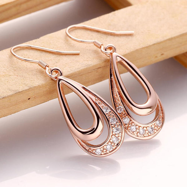 Rose Gold Earrings LSE985