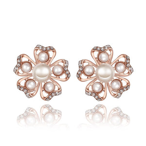 Rose Gold Earrings LSE991