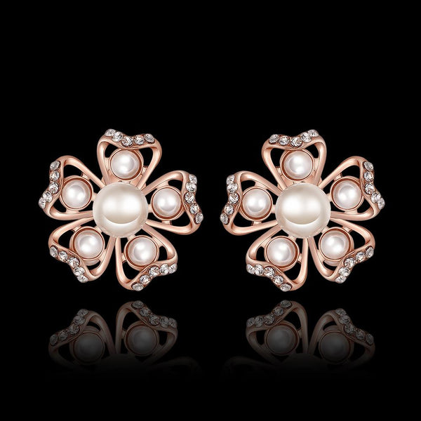 Rose Gold Earrings LSE991