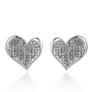 White Gold Earrings LSE999