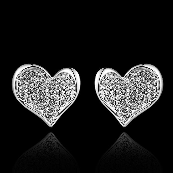 White Gold Earrings LSE999