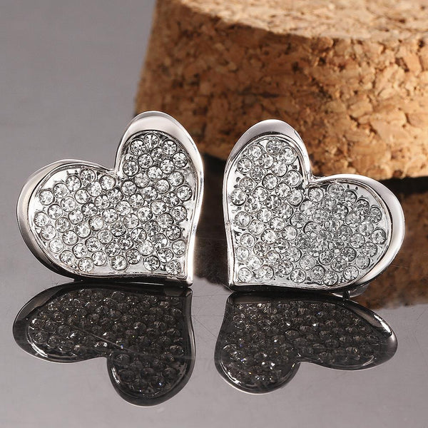 White Gold Earrings LSE999