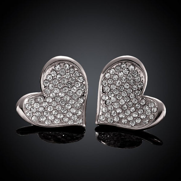 White Gold Earrings LSE999