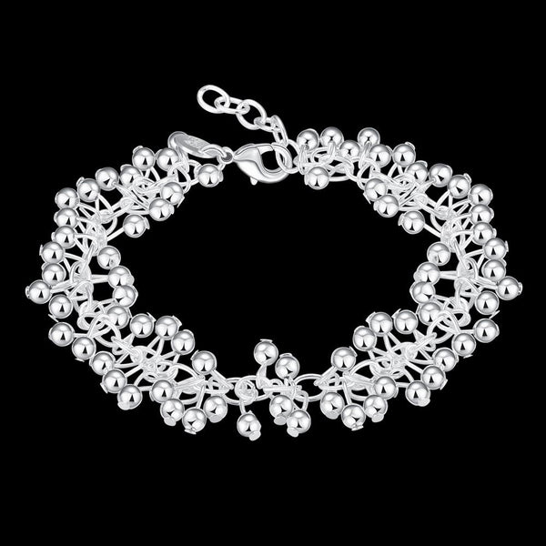 Lucky Silver - Silver Designer Charm Balls Bracelet - LOCAL STOCK - LSH017