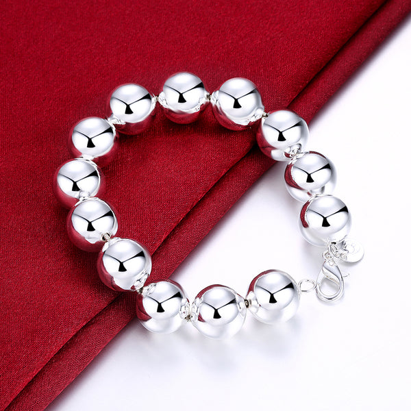 Lucky Silver - Silver Designer Hollow Ball Bracelet - LOCAL STOCK -  LSH080