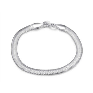 Lucky Silver - Silver Designer Herringbone Bracelet - LOCAL STOCK