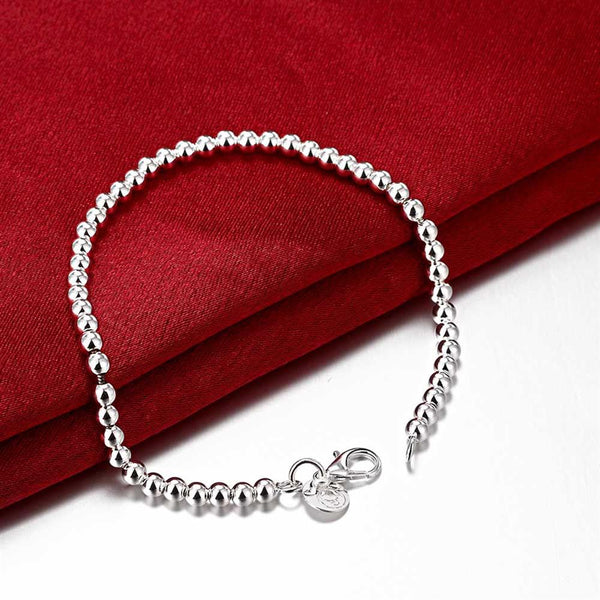 Lucky Silver - Silver Designer Small Balls Bracelet with Lobster Clasp - LOCAL STOCK - LSH198