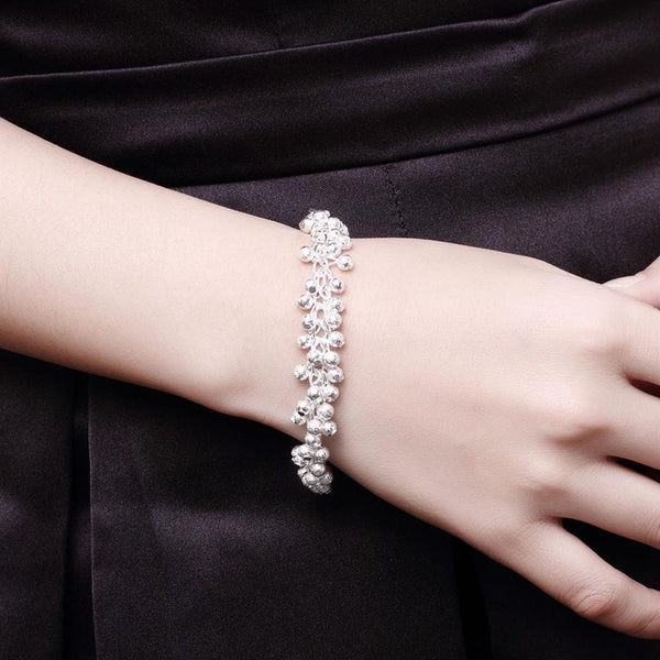 Lucky Silver - Silver Designer Small Balls Frosted Bracelet - LOCAL STOCK - LSH232