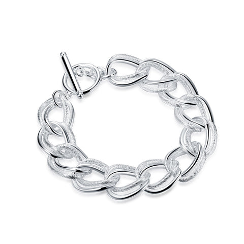 Lucky Silver - Silver Designer Big Link Bracelet - LOCAL STOCK - LSH290