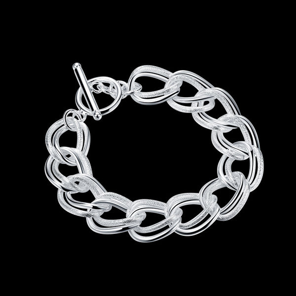 Lucky Silver - Silver Designer Big Link Bracelet - LOCAL STOCK - LSH290