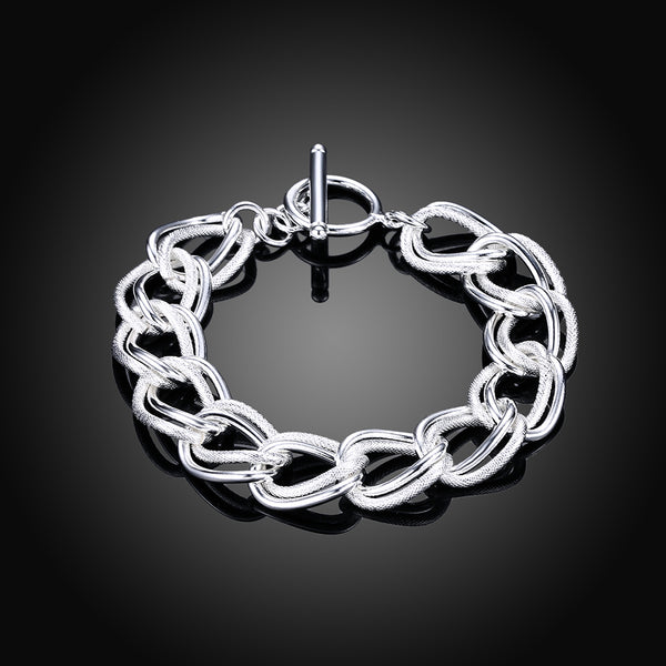 Lucky Silver - Silver Designer Big Link Bracelet - LOCAL STOCK - LSH290