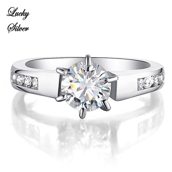 1.25 Carat Round Cut Solid 925 Sterling Silver Bridal Wedding Engagement Ring LS CFR8013