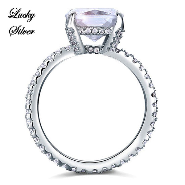 5 Carat Cushion Cut Solid 925 Sterling Silver Bridal Wedding Engagement Ring LS CFR8092
