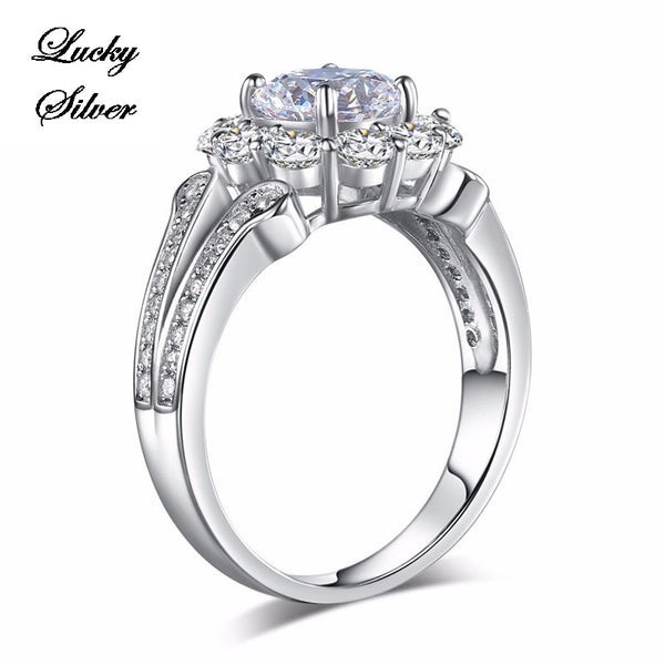 1.25 Carat Solid 925 Sterling Silver Bridal Wedding Engagement Ring LS CFR8255