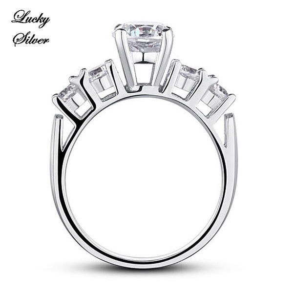 1.8 Carat Round Cut Solid 925 Sterling Silver Bridal Wedding Engagement Ring - LS CFR8012